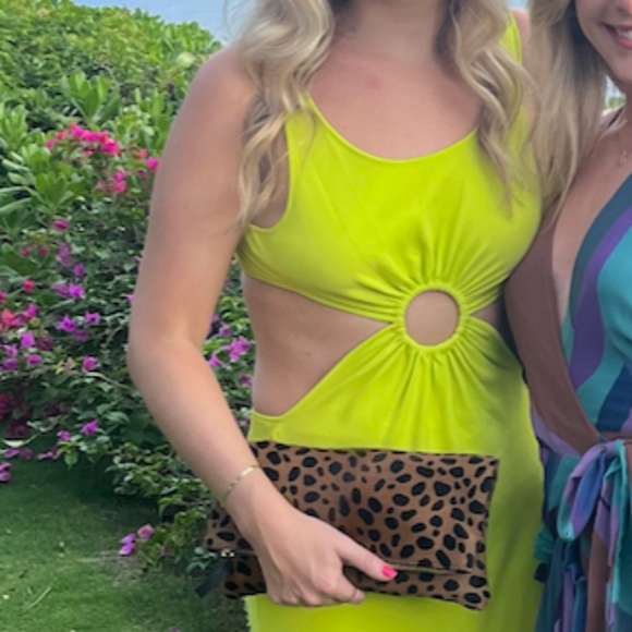 Solid & Striped Bailey Cutout Swim Swim Cover-Up Dress - Pear, size M - Picture 4 of 6